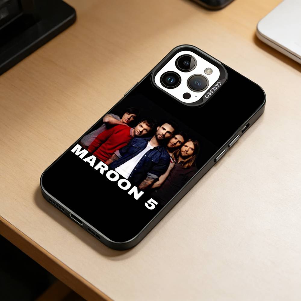 Чехол для телефона M-Maroon 5 для iPhone 17,16,15,14,13,12,11 Plus,Pro Max,XS, Цветной Серебристый Черный Чехол