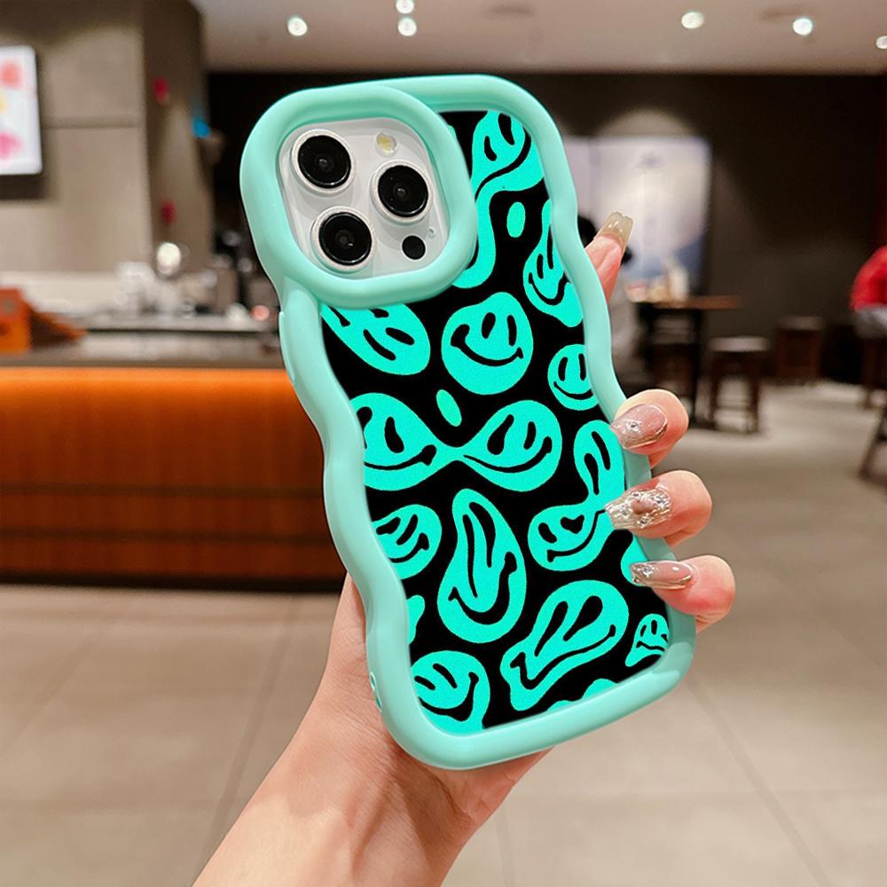 Ae88 Lovely Smiley Art Protective Phone Cases for Samsung S24 Plus S23 Ultra A14 A55 A06 Honor X9b Motorola OnePlus Big Wave TPU Back Cover