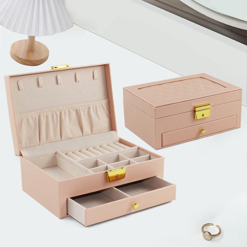 Новая коробка для хранения ювелирных изделий, креативная настольная большая кольцевая серьга, многофункциональная шкатулка для ожерелья