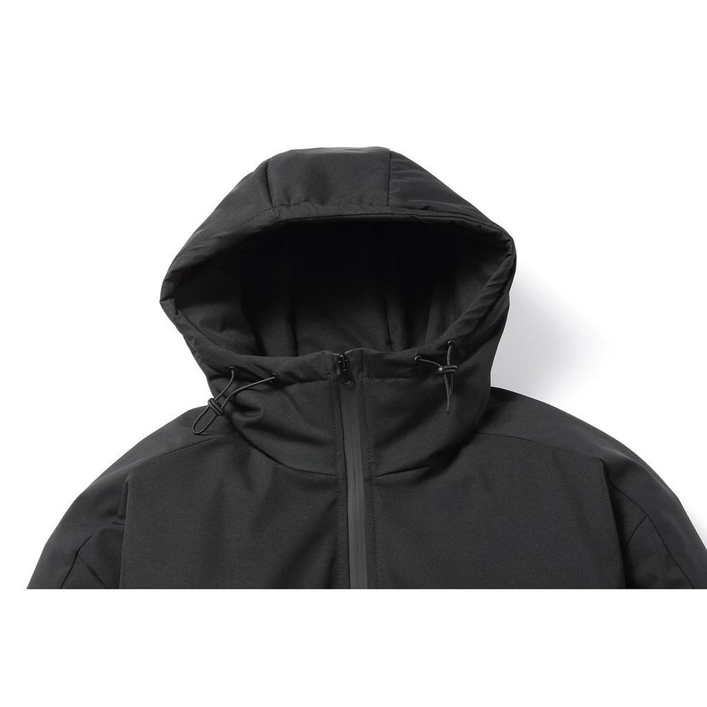 BLACKHOOP Унисекс Зимняя хлопковая куртка с капюшоном - Функциональный горный стиль для улицы