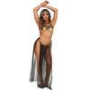 S-sexy Cleopatra Lingerie, Women's Sequined Belly Dance Dress Perspective Arab Nightdress