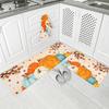 Fall Thanksgiving Pumpkin Maple Leaf Kitchen Mats Entrance Doormat Decor Non-Slip Corridor Balcony Rugs Bedroom Foot Mat Decor