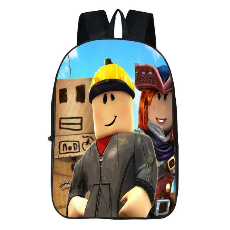 Школьный рюкзак Roblox для детей с большой вместимостью и прочным полиэстеровым материалом