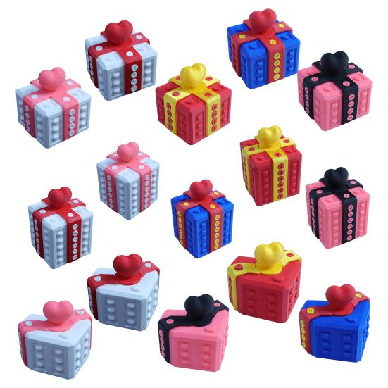 Подарочная коробка на День святого Валентина Раздражающая подарочная коробка с винтами 3D-печатная головоломка-игрушка для розыгрыша Раздражающая подарочная коробка в виде сердца для любимых