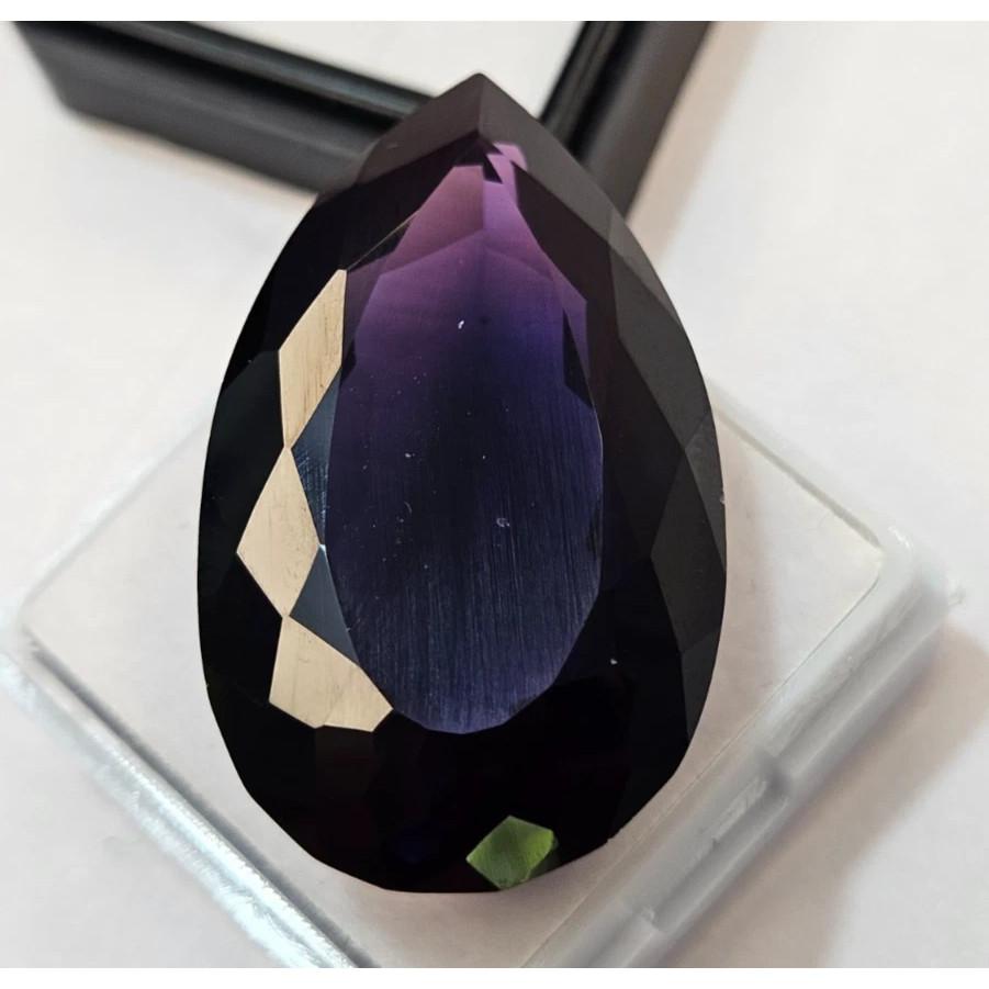 Certified Amethyst Purple Color Pear Cut 60 Ct Stunning Loose Gemstone