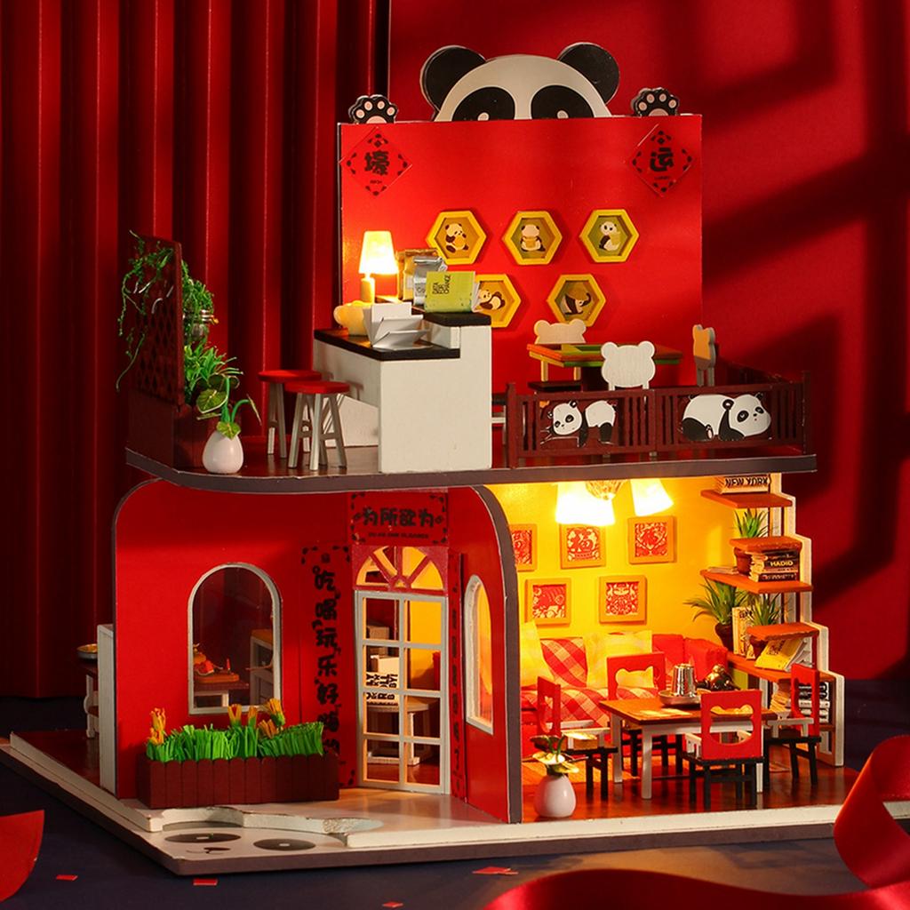 Мини-кукольные домики Модели Набор Миниатюрный кукольный домик Мебель Аксессуары Игрушка Подарок на день рождения