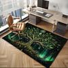 Tree of Life Rug for Spiritual Home Decor Mystical Green Forest CarpetCreate a Zen Atmosphere in Your Living RoomMeditation Gift