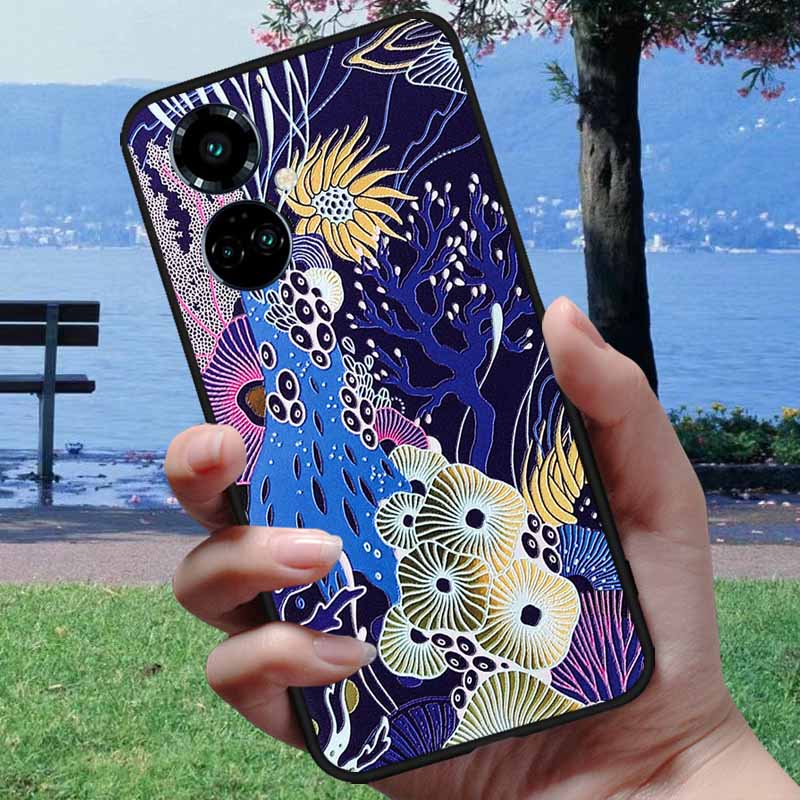 Чехол для Tecno Camon 19 Camon19 Neo 3D Рельефный Тисненый Чехол для Телефона Для Tecno Camon 19 Pro 4G 5G Neo Мягкий Силикон Мультяшный