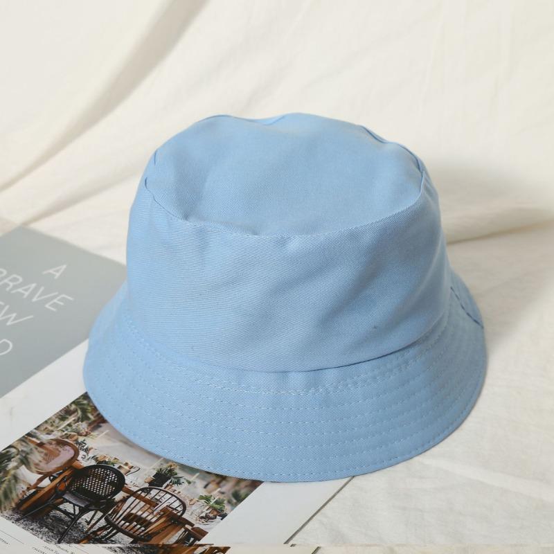 Bucket Hat Advertising Hat Summer Double-sided Basin Hat Embroidery Sunshade Sun Protection Hat Travel Hat Men