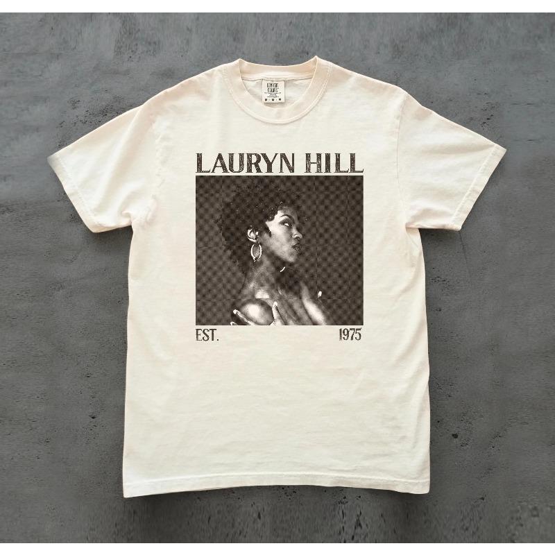 Lauren Hill Album Music Tshirt Retro Tshirt Summer New Y2K Cotton Casual Fashion Unisex Tshirt