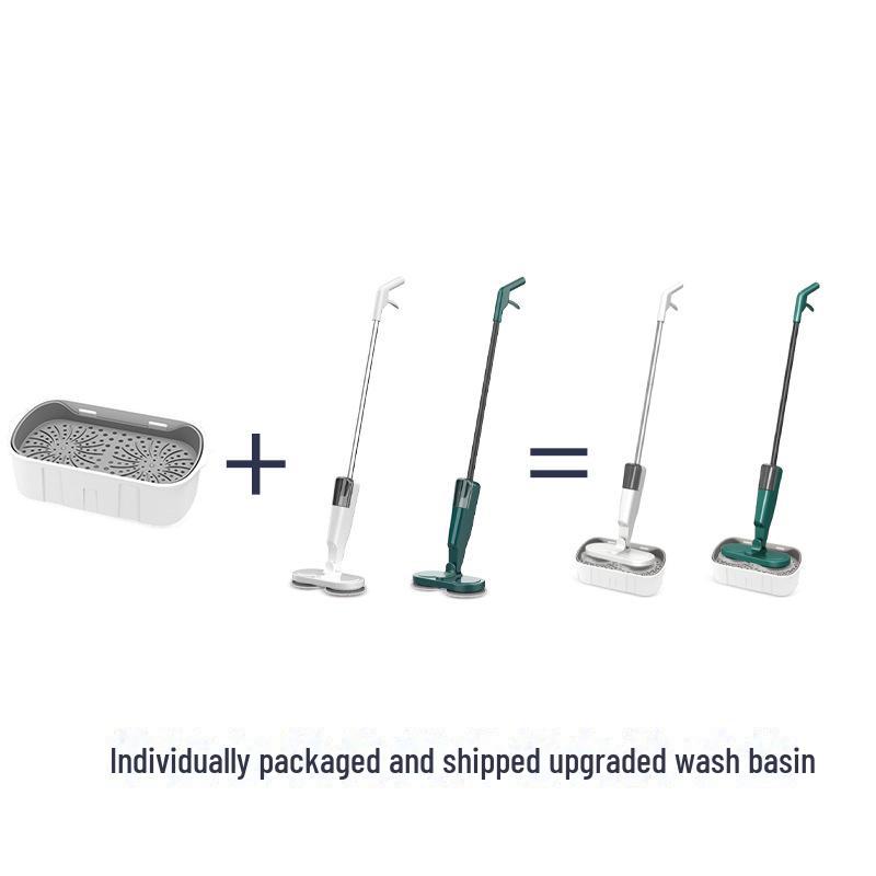 Беспроводная перезаряжаемая вращающаяся электрическая швабра - бытовая подметальная и мытьевая машина в подарок