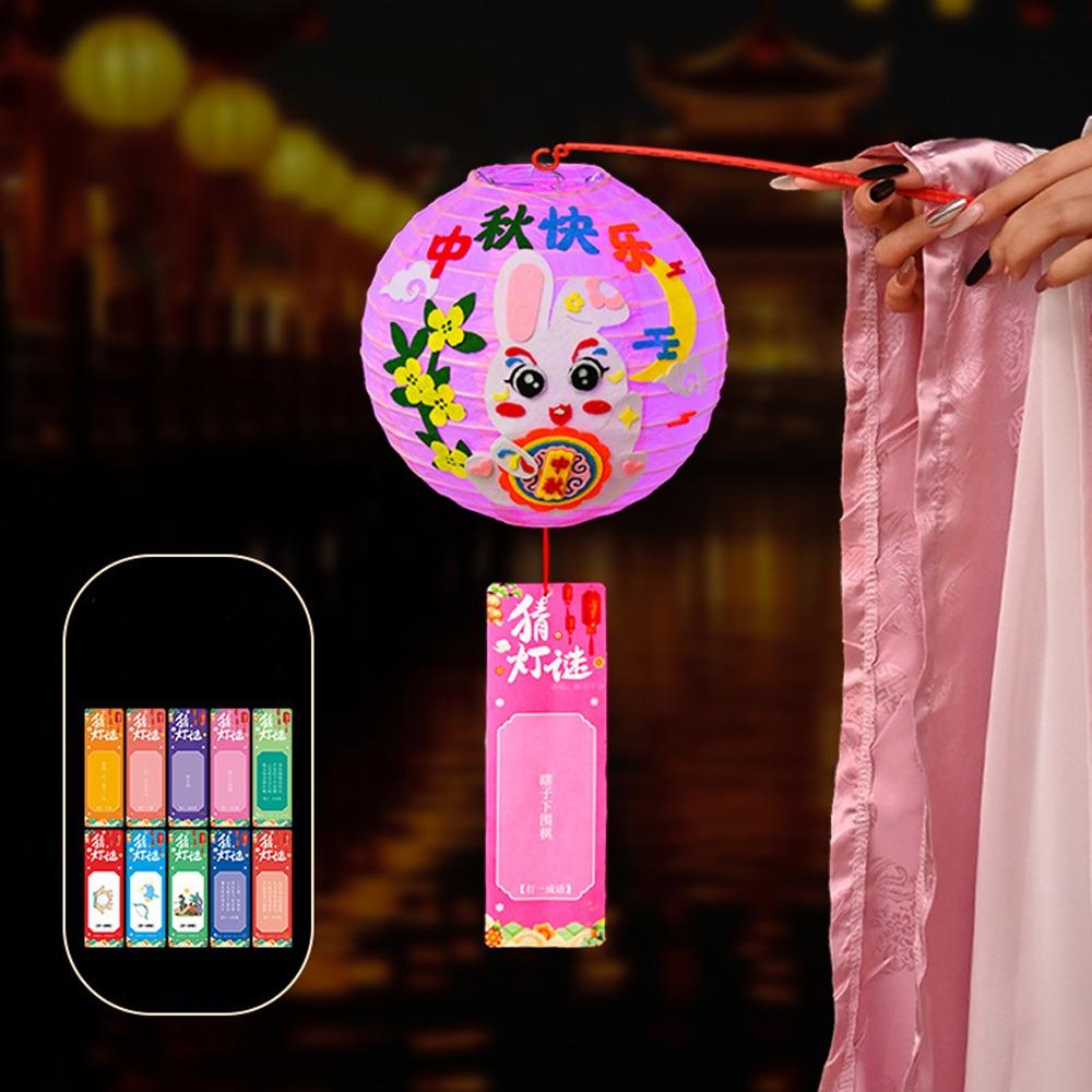 Мультяшный ручной бумажный фонарь, портативный антикварный фонарь, детские игрушки, свет, светодиодный фонарь, игрушки, Новый год