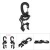 1Pc Outdoor Scuba Diving Double BCD Low Pressure Hose Clip Holder with Snap Hook Buckle(Black)