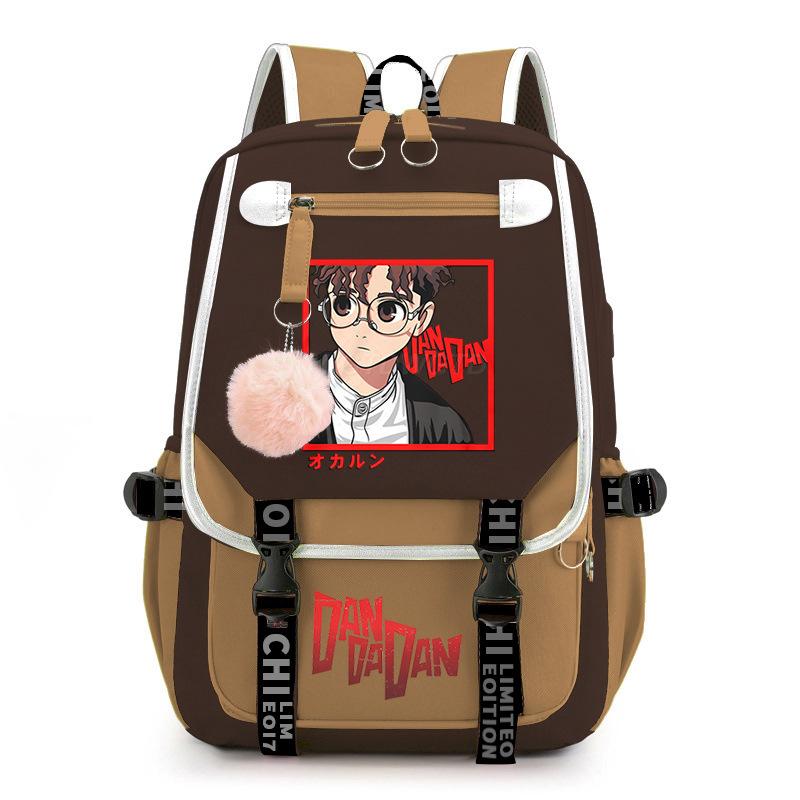Новый тренд на смелые принты в стиле Dandadan, рюкзак для досуга большой вместимости для учеников средней школы