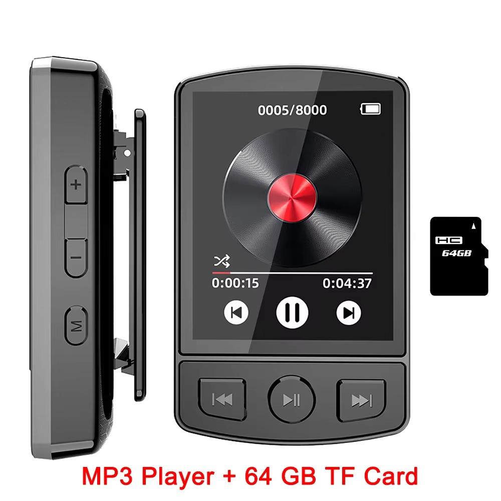 MP3-плеер Портативный спортивный Walkman HiFi Sound Bluetooth-совместимый 5.0 студенческий Walkman 1,8-дюймовый экран с FM-радио Электронная книга