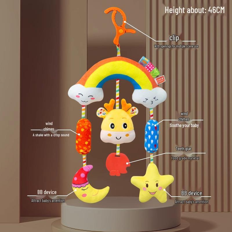 Подвесная погремушка-колокольчик для детской коляски и кроватки