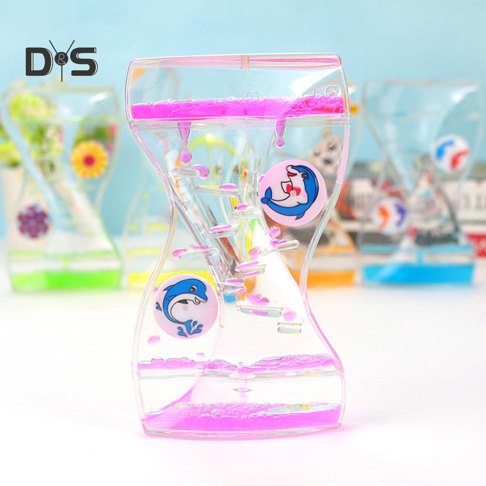 DYS домашний декор, движущиеся капельницы, масляные песочные часы, жидкий пузырьковый таймер, детский игрушечный стол