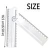 Angle Measurement Folding Geometric Ruler 30cm Circular Drawing Ruler  Mathematical Measuring