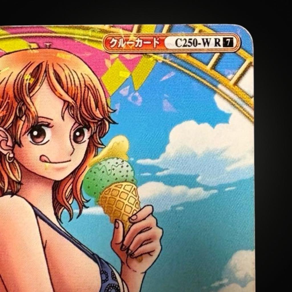 One Piece Нами Редкая голографическая карта C250-W R Ягодный матч Двойной том 7 Команда LP