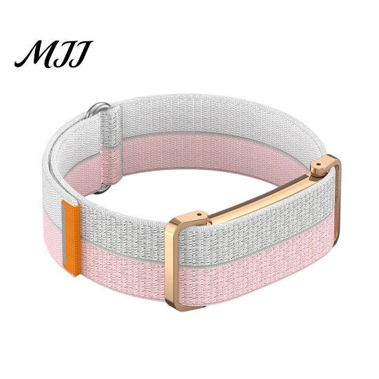 Удобная лента для сна для ежедневного использования, нейлоновая Fitbit Air, дышащий плетеный спортивный ремешок, регулируемый сменный быстросъемный ремешок для смарт-часов
