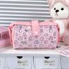 Canvas Pencil Case Large Capacity Pen Box Cartoon Stationery Bag  Gift