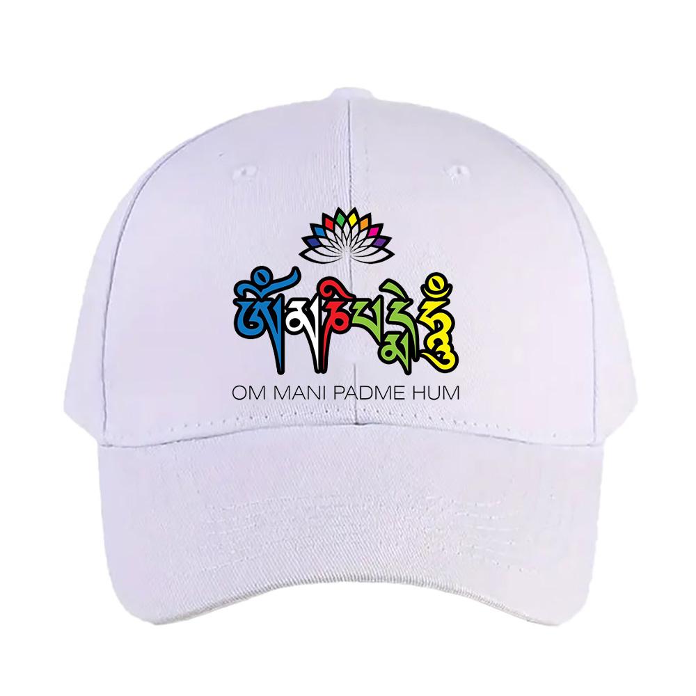 Om Mani Padme Hum Mantra Buddhism Cap summer woman Man Adult Hat Fashion Casual Adjustable Printed Baseball Caps Trucker Cap