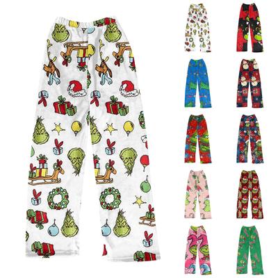 Женские осенне-зимние клетчатые брюки полной длины, спортивные брюки