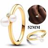 Authentic 925 Silver Rings Rose Golden Shine Pearl Ring Hoop Earrings Necklace for Women Popular Birthday Gift Fine Jewelry