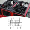 Mesh Cargo Top Net Trunk Side Back Net Restraint Protective Roof Top Baggage Net for Jeep Wrangler 2007-2018 JK JKU 4 Door 1 PC Black