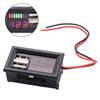 LED Digital Display Voltmeter Mini Voltage Meter Battery Tester Panel for DC 12V Cars Motorcycles Vehicles Dual USB 5V 2A Output