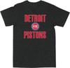 Основная футболка NBA Detroit Pistons темно-серого меланжевого цвета