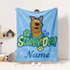 Custom Name Scooby Doo Adventure Flannel Blanket Throw Blanket Soft Warm Sofa Bed home Decor Unique Gift