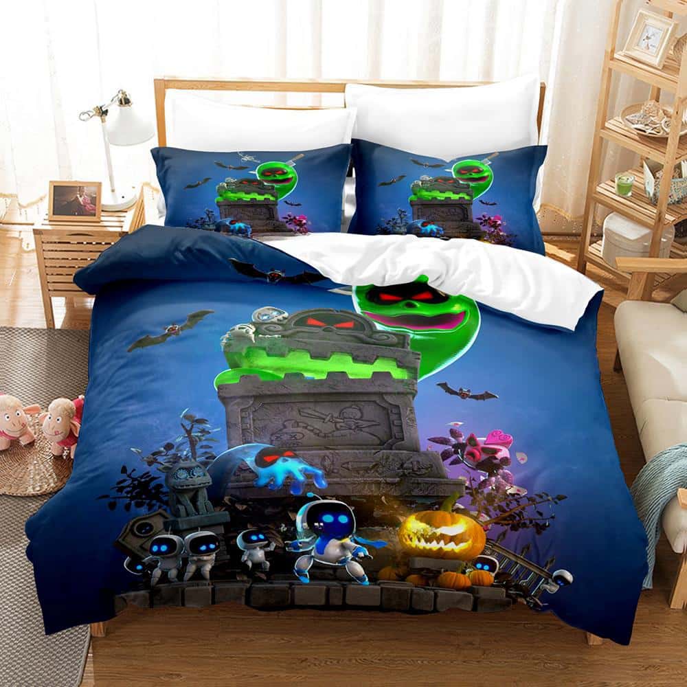 3D Print Anime Astro Bot Bedding Collection Single Twin Full Queen King Size Bed Collection Adult Kid Bedroom Duvet Cover Collections Home Textiles