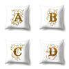 Polyester Pillow Case Car Decoration Home 26 English Letters Printed Car Waist Cushion Pillow Case