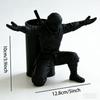2-Piece Set of Ninja Warrior-Shaped Pen Holders, Home and Office Decor, Practical Pen Holder, 3D Printed Ninja Pen Stand, Desktop Storage