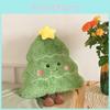 Smiling Christmas Tree Plush Cushion With Pp Cotton For Cozy Home Decor