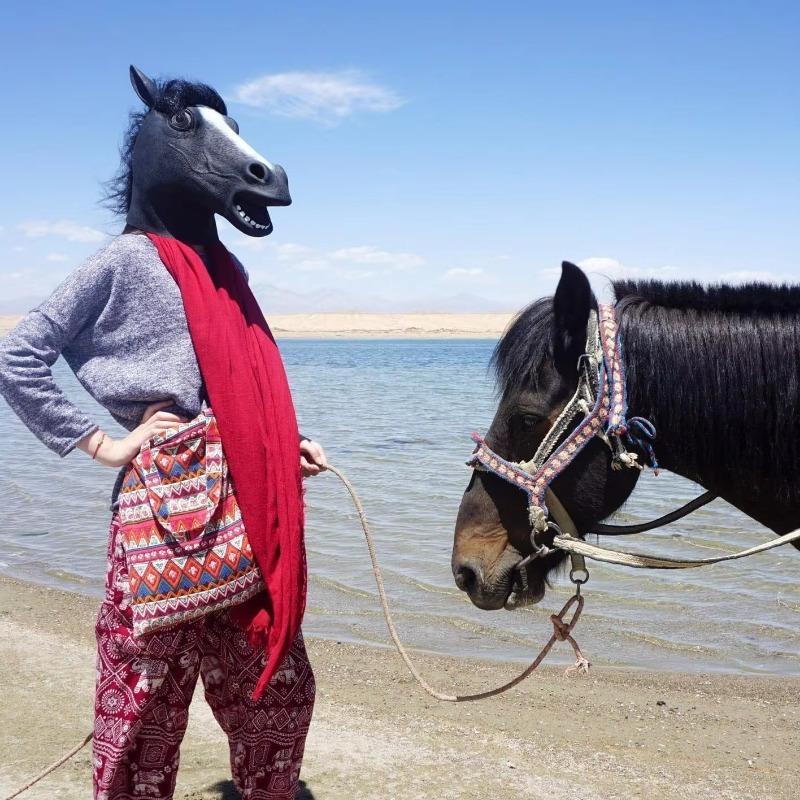 Маска лошади для вечеринки, маскарадные маски с изображением головы лошади для взрослых и мужчин