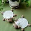 Подставка под стакан Yousheng Knitted Turtle Coaster, очаровательные вязаные крючком коврики для чашек, термостойкие впитывающие салфетки для стола, нескользящие подставки под стаканы в виде овцы для кухни и офиса