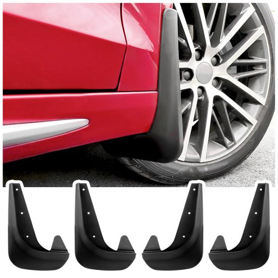 4 шт. автомобильные брызговики с винтами, универсальные, подходят для ПВХ, авто, внедорожника, грузовика, переднего и заднего колеса, брызговик, крыло, автомобильные внешние аксессуары
