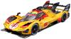 Kyosho BURAGO Ferrari 499P Ле-Ман 2024 Желтый Прозрачный Кейс Готовая Модель 1/18 №83 18-16313Y