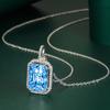 BELLA BOX Square Pendant Necklace Multiple Colour Fashion Wedding Engagement Jewelry