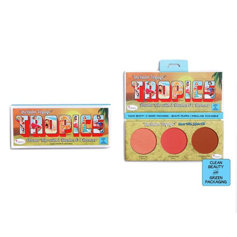 TheBalm - "theBalm Voyage" Тропическое Пудровое Трио с 2 Румянами и 1 Бронзером