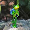 Resin Frog Figurine Planter Decoration Frog Statue Outdoor Garden Decor Frog Sculpture for Patio Yard Fairy Garden Home Decoration