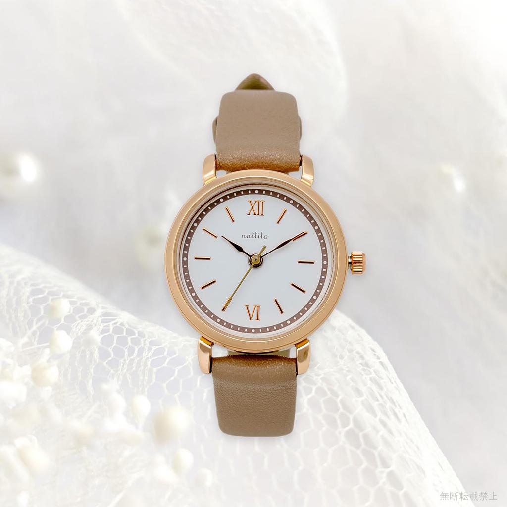 [Fieldwork] Women's Watch Analog Leather Strap Gray MKL2306-2