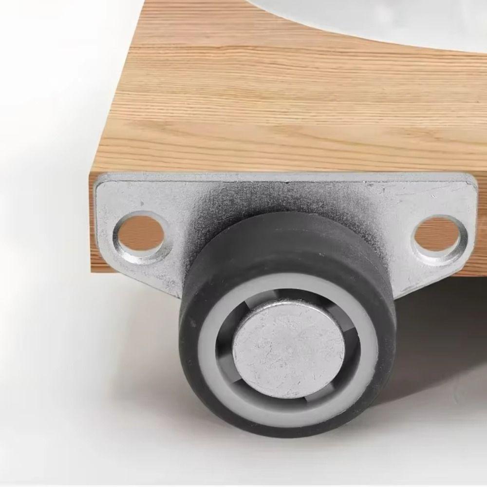 Universal Furniture Casters Rubber Swivel Casters Heavy Duty Mini Side Mount Caster Kitchen