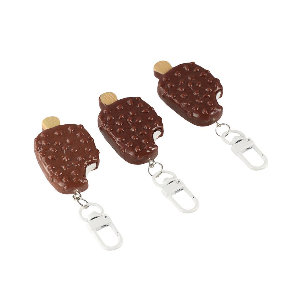 Car Keychains Chocolate Ice Cream Keychain Jewelry Accessories Resin Keychain Gift