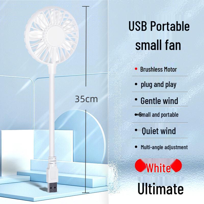Portable Silent USB Mini Fan for Baby, Dorm, & Desktop with High Wind Power