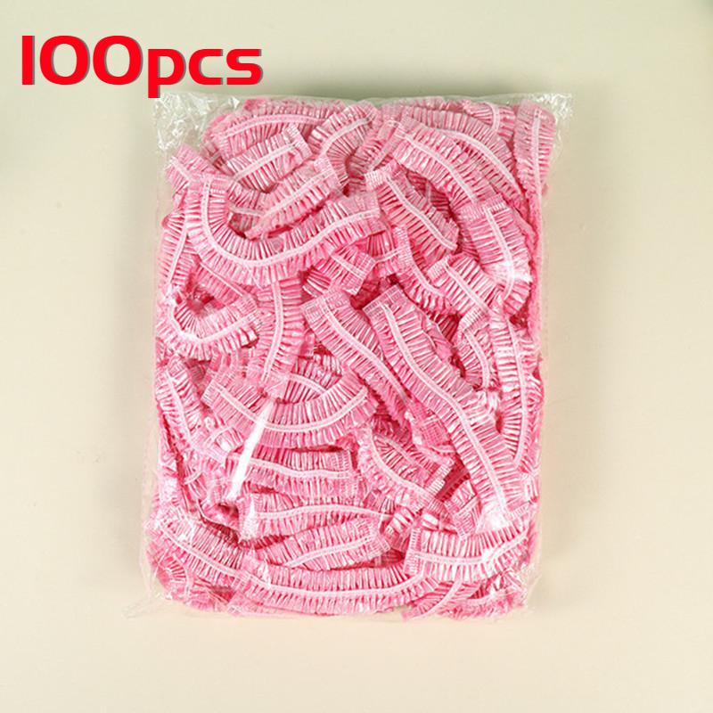 100pcs Disposable Food Cover Plastic Wrap Elastic Fruit Food Lids Bowl Dish Food Cover Kitchen Organizer Fresh Keeping Bags