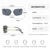 Light Luxury Frameless Curved Metal Sunglasses with Personalized Y2k Millennium Hot Girl Style, Popular Street Photography Trend Sunglasses