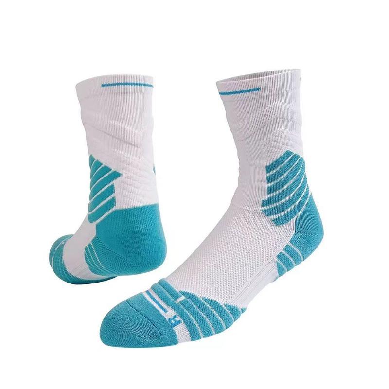 Практичные баскетбольные носки Bullfighting 2.0, спортивные носки с длинным рукавом и высоким верхом, элитные однотонные носки с полотенцем, новые впитывающие пот носки